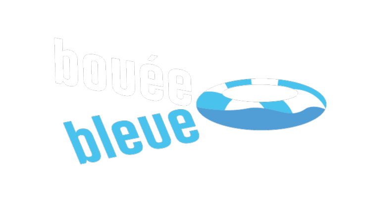 logo bouée bleue fond transparent